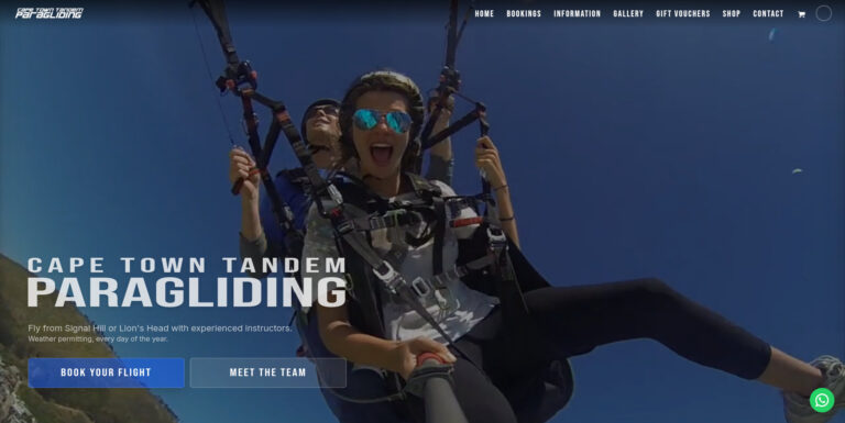 Welcome to our brand-new Cape Town Tandem Paragliding 2026 website